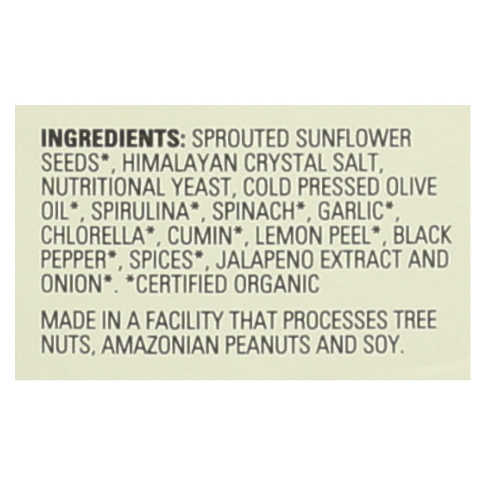 Living Intentions Organic Sprouted Sunflower and Greens Seed Mix, Jalapeño Mojo, Pack of 6, 8 Oz.
