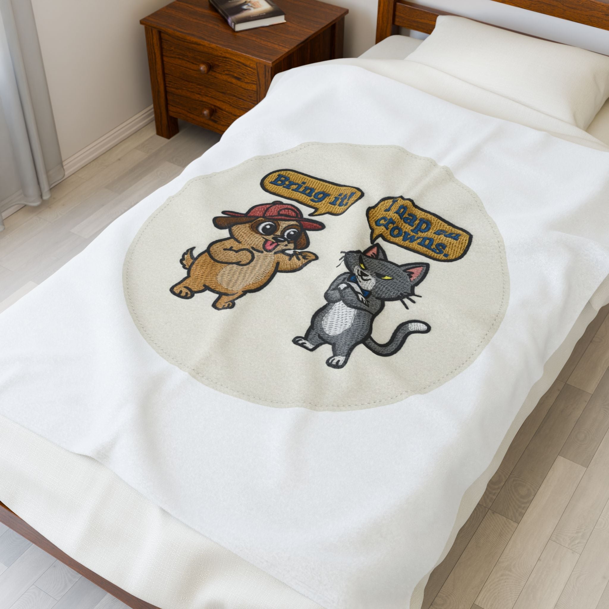 Cooked Beyond Repair cartoon cats, Velveteen Plush Blanket | exhaustion meme, burnout snack