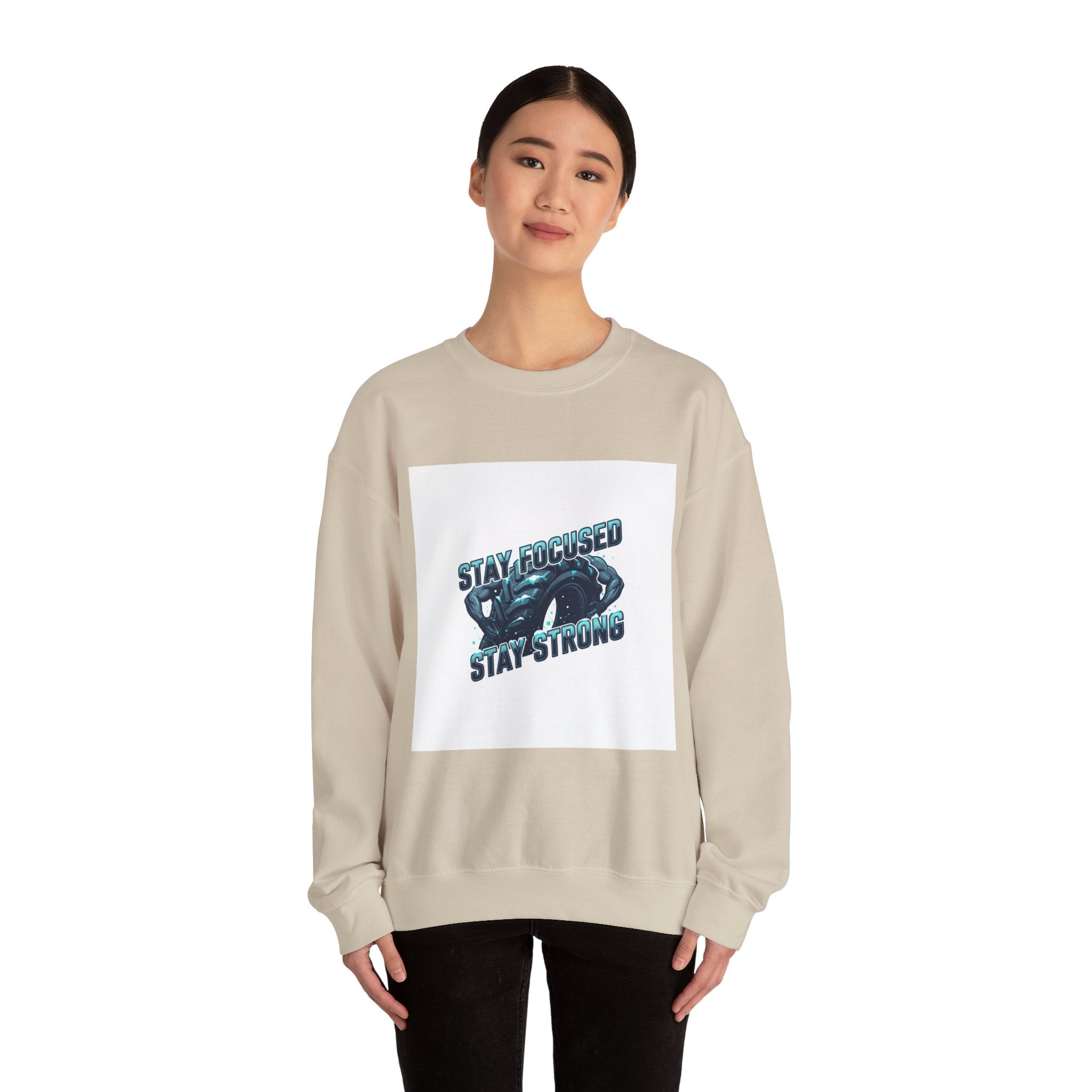 Stay Focused Stay Strong Sweatshirt | winter workout shirt, gym motivation