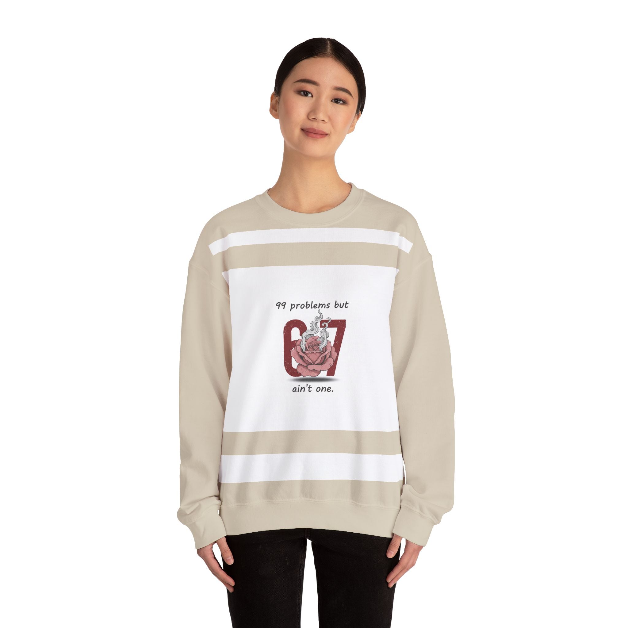 Weird Cupid Graphic Sweatshirt | quirky heart shirt, chaotic love design