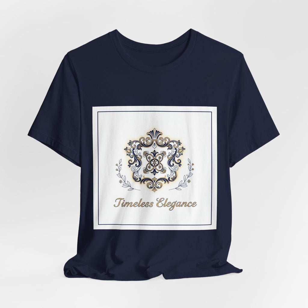 Ornate Brooch Emblem Tee | baroque print tee, vintage emblem shirt