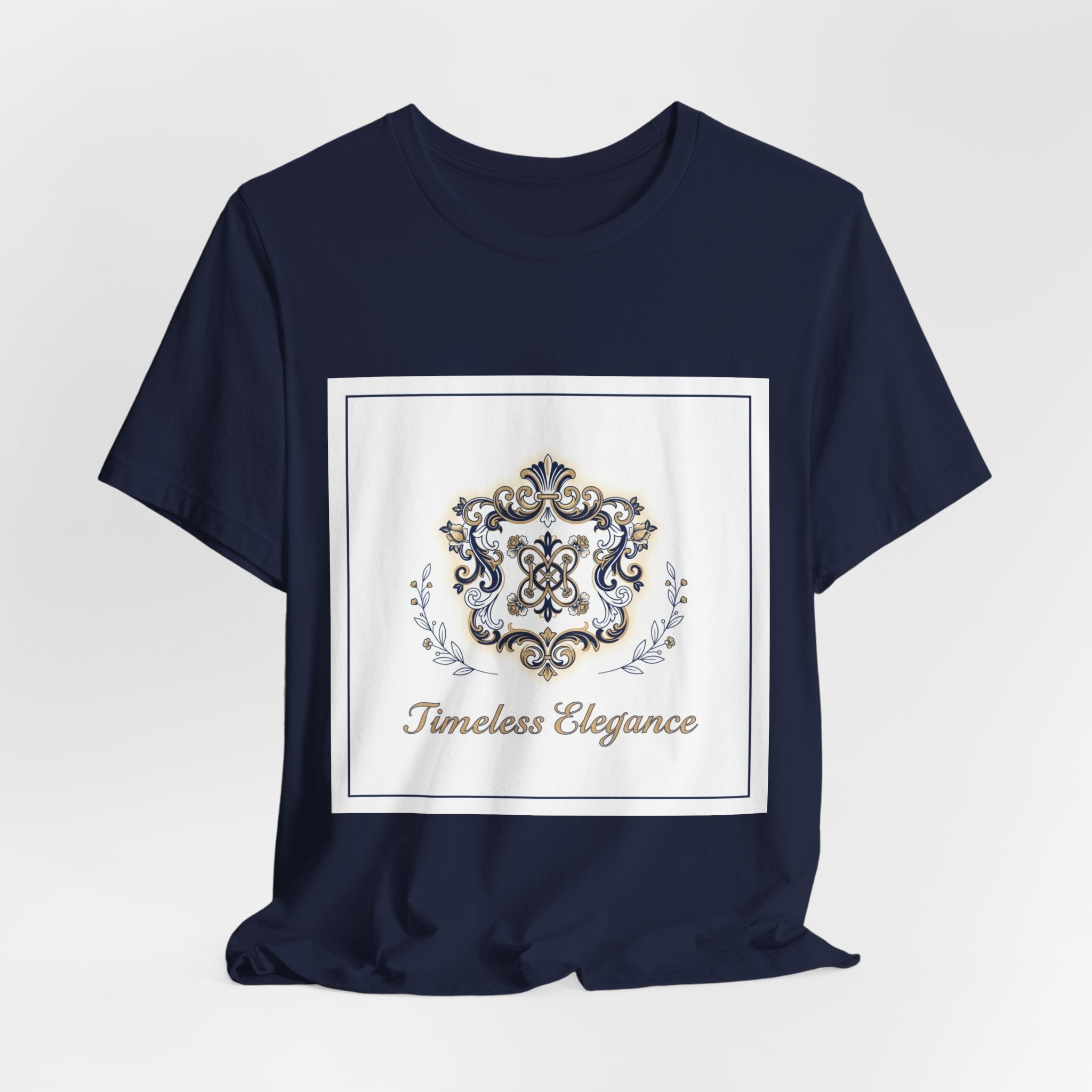 Ornate Brooch Emblem Tee | baroque print tee, vintage emblem shirt
