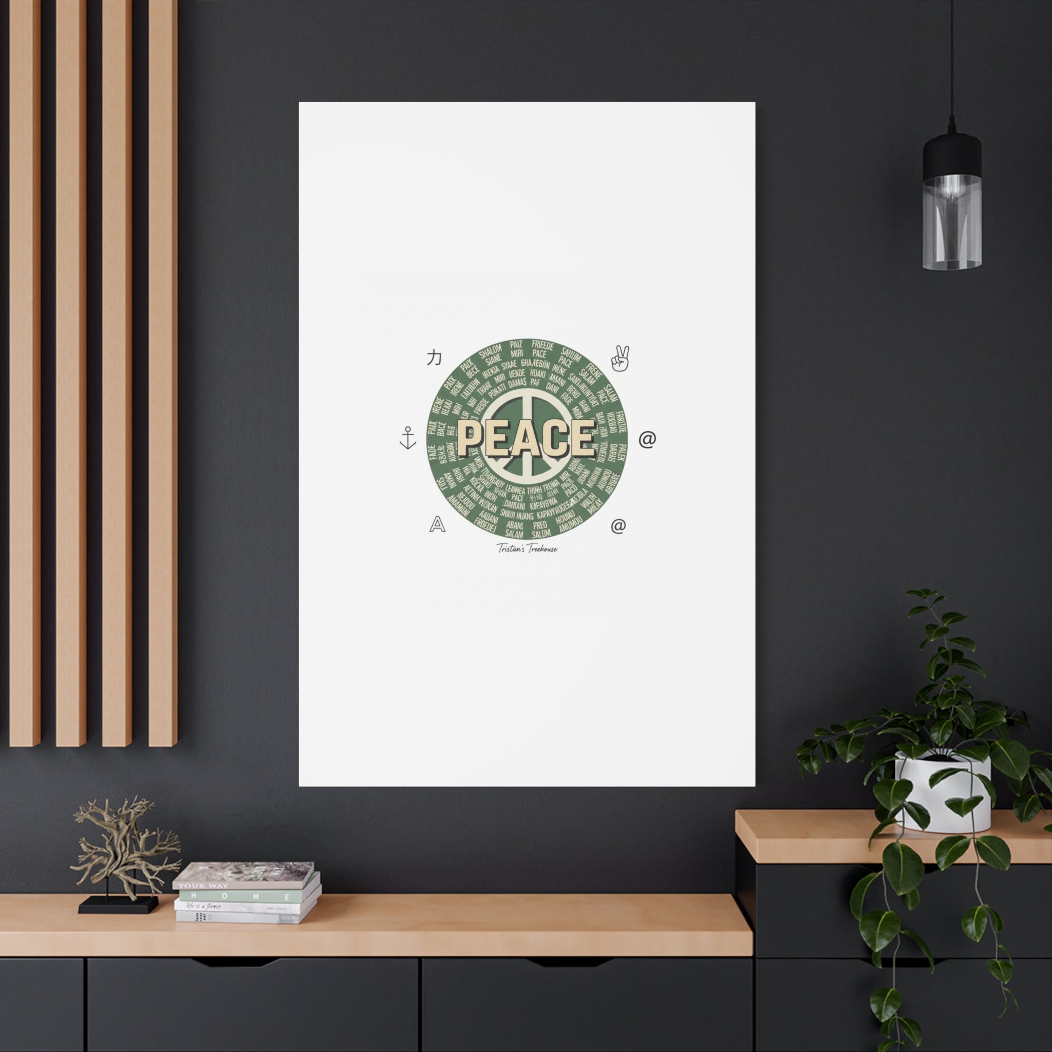 Peace doodle canvas | hand drawn sketch aesthetic, handwritten message