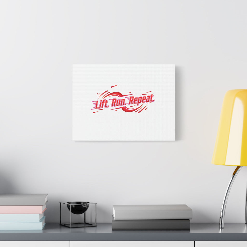 Lift Run Repeat Canvas | Fitness Wall Art, Gym Motivation