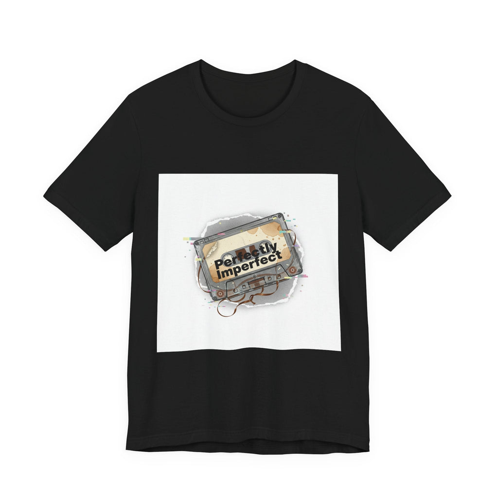 Glitch Cassette 'Perfectly Imperfect' Tee | glitch art shirt, retro tech nostalgic