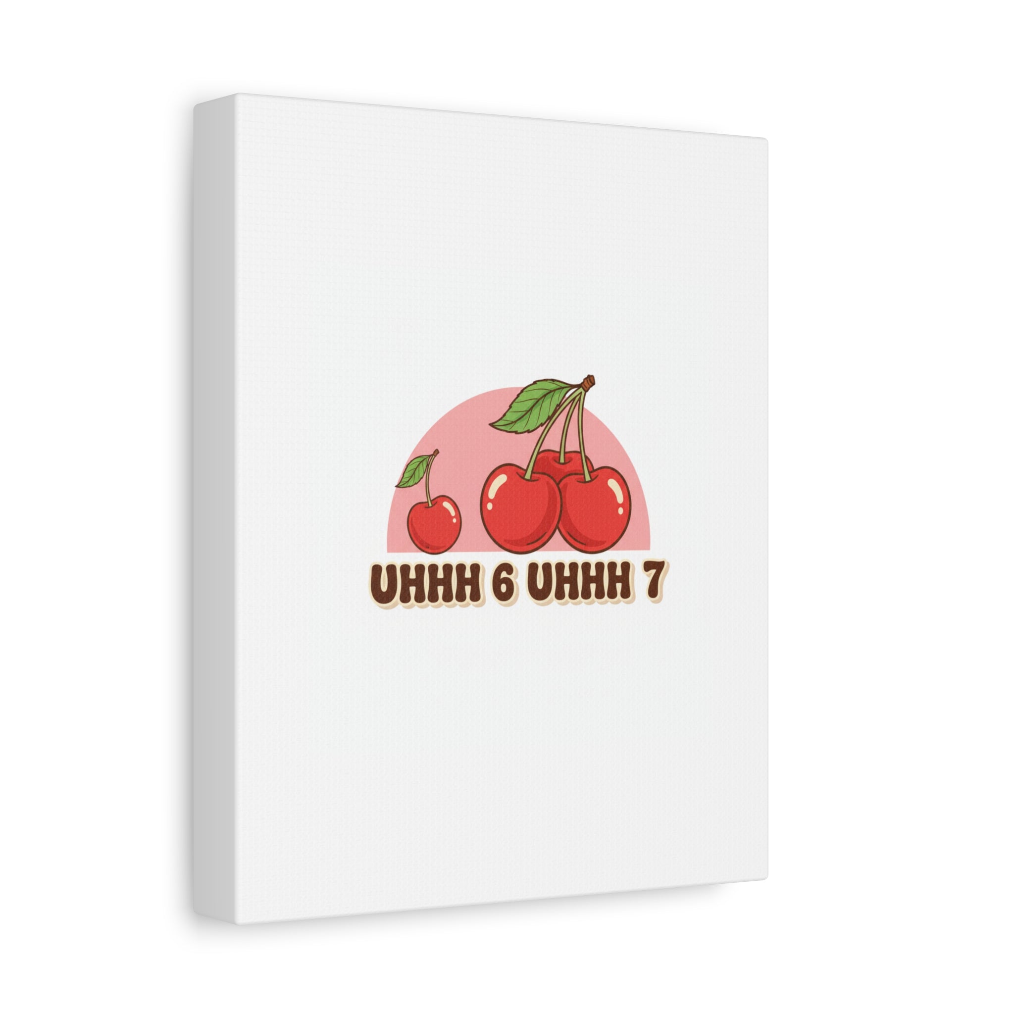 Six Severn Cherry Retro Graphic Canvas | kawaii fruit print, vintage cherry design