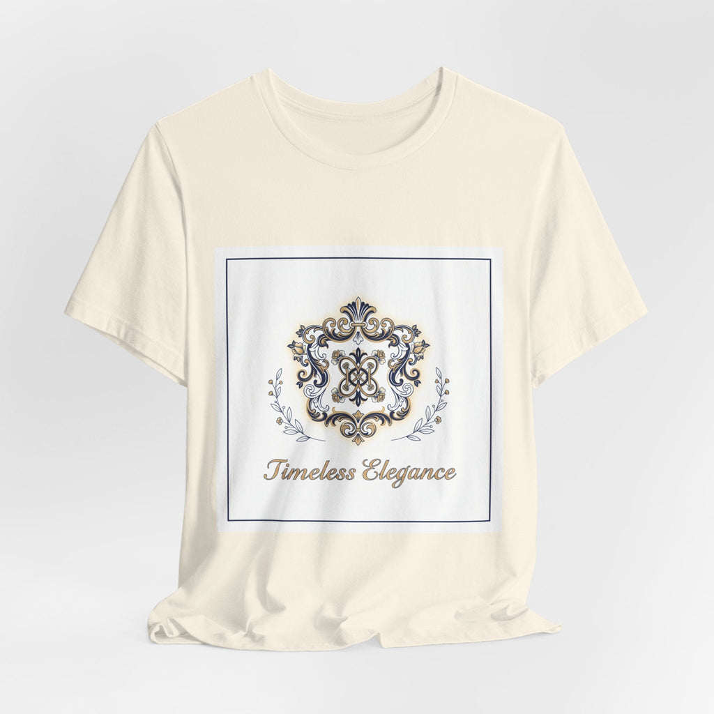 Ornate Brooch Emblem Tee | baroque print tee, vintage emblem shirt