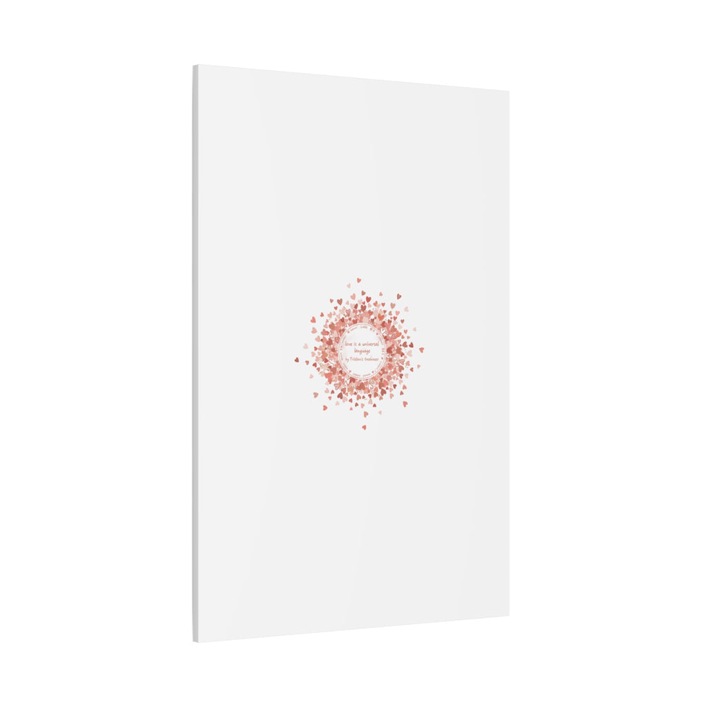 Tiny Heart Confetti Canvas | Matte Stretched Wall Art