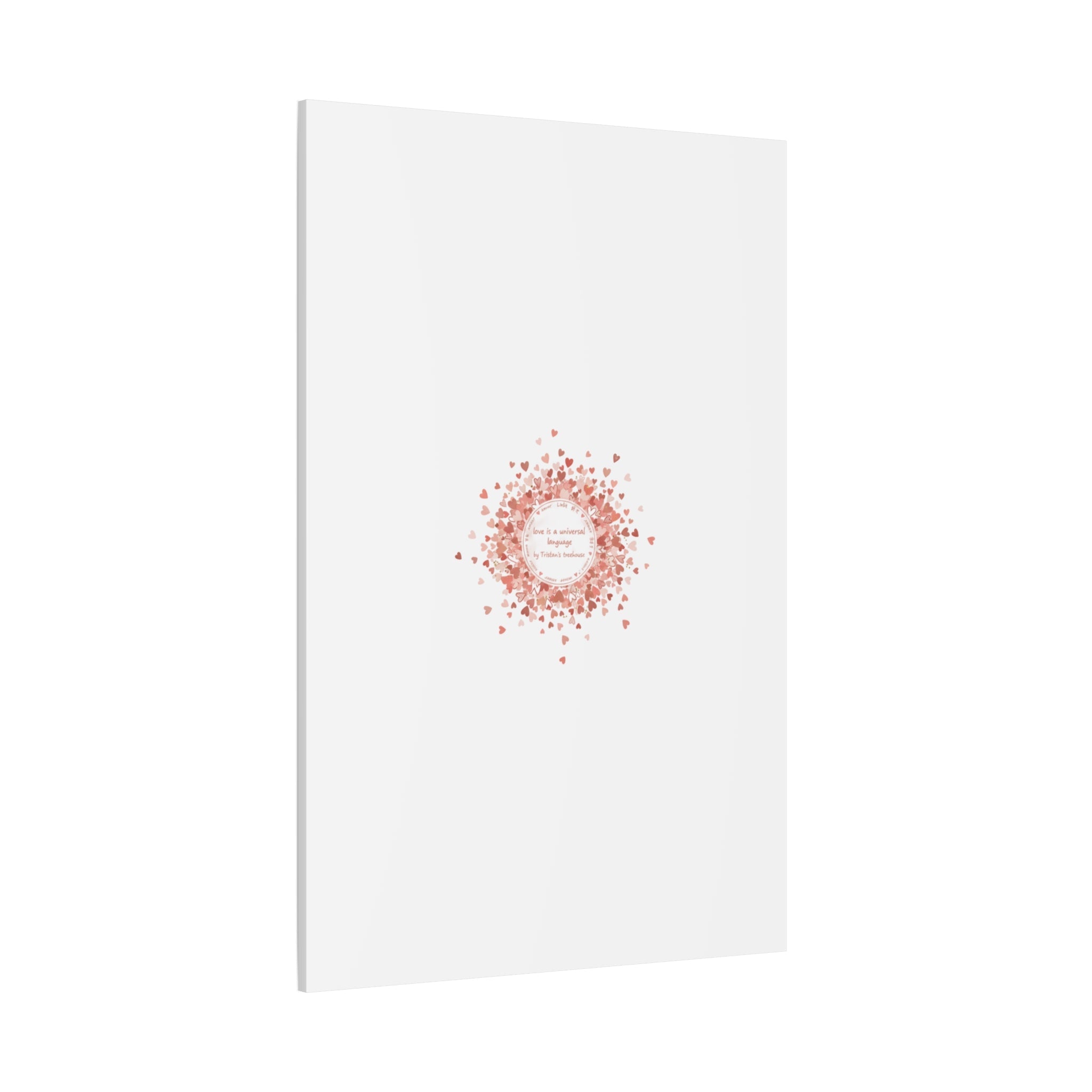 Tiny Heart Confetti Canvas | Matte Stretched Wall Art