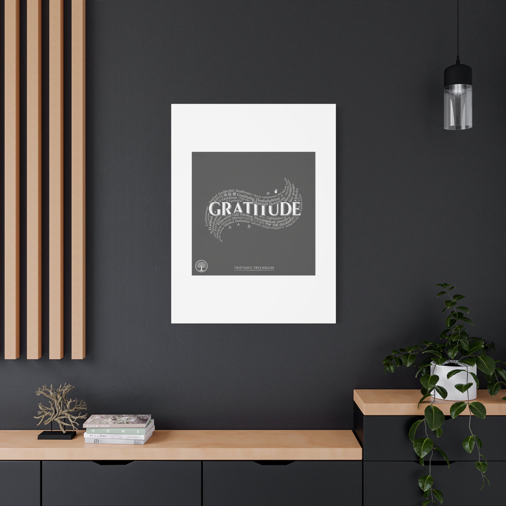 Gratitude Wall Art Matte Canvas | Tiny Treats, sweet uplifting print