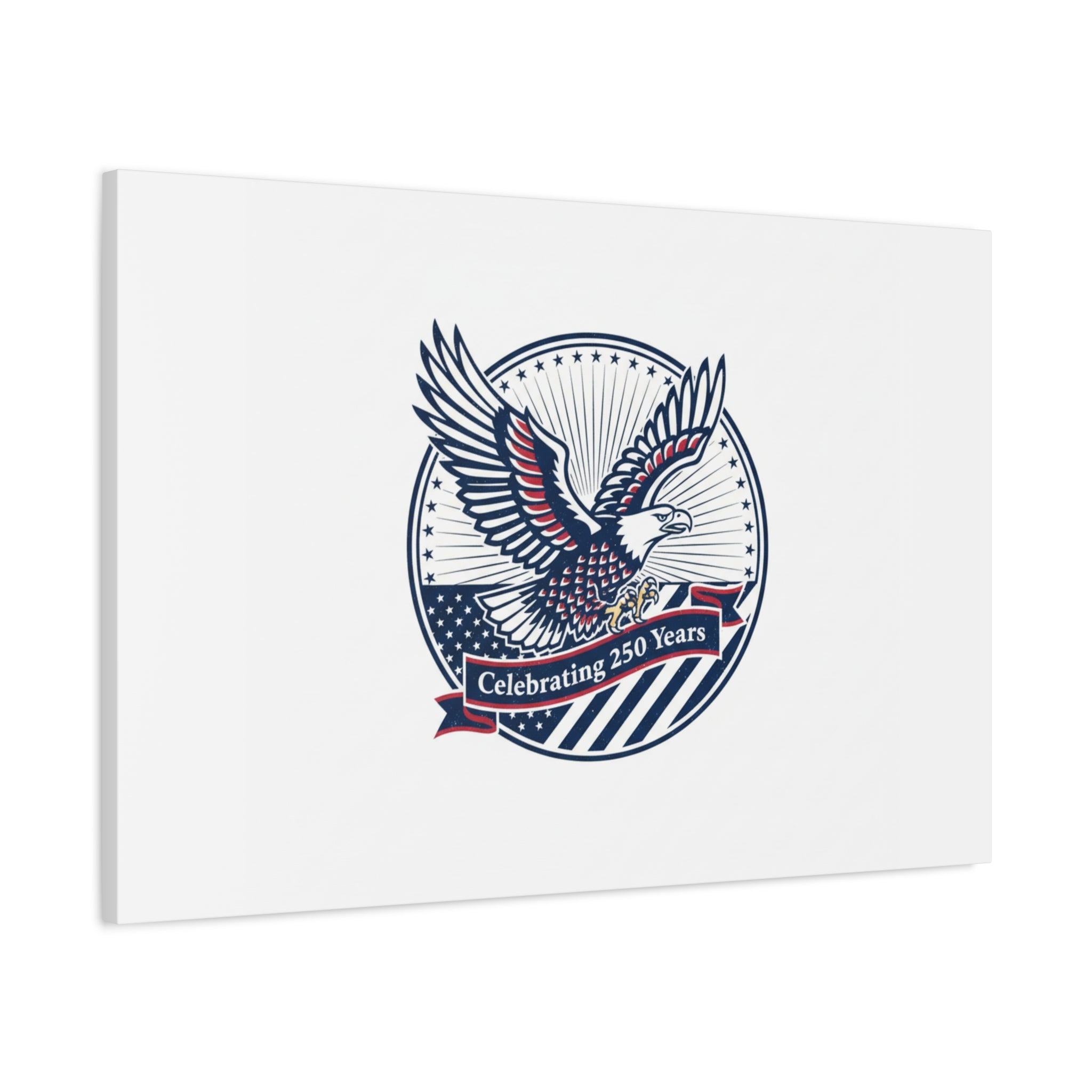 250th Anniversary Eagle Emblem Canvas | Semiquincentennial Americana