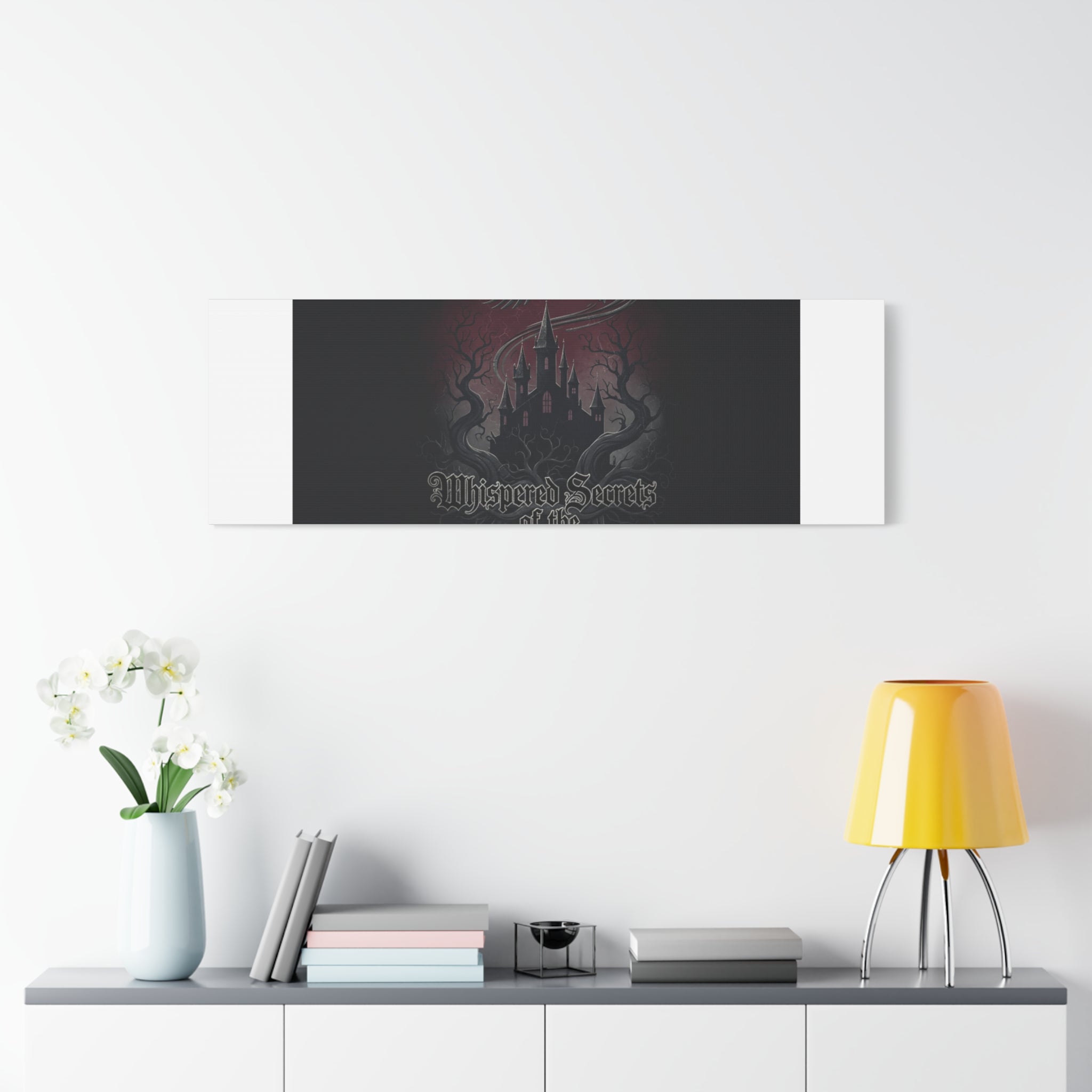 Whispered Secrets of the Shadows Castle Wall Art, Matte Canvas | Gothic Medieval Decor