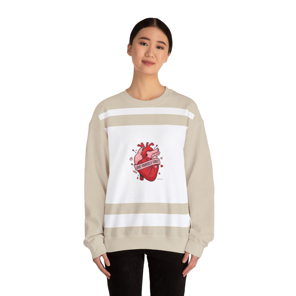 Anatomic Heart Patch Crewneck Sweatshirt | anti love graphic, punk Valentine