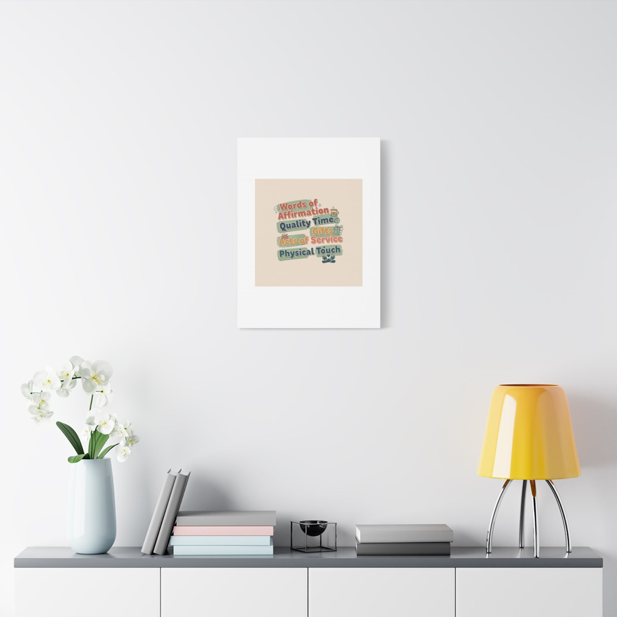Love Languages List Matte Canvas Wall Art | love language meme, relationship humor