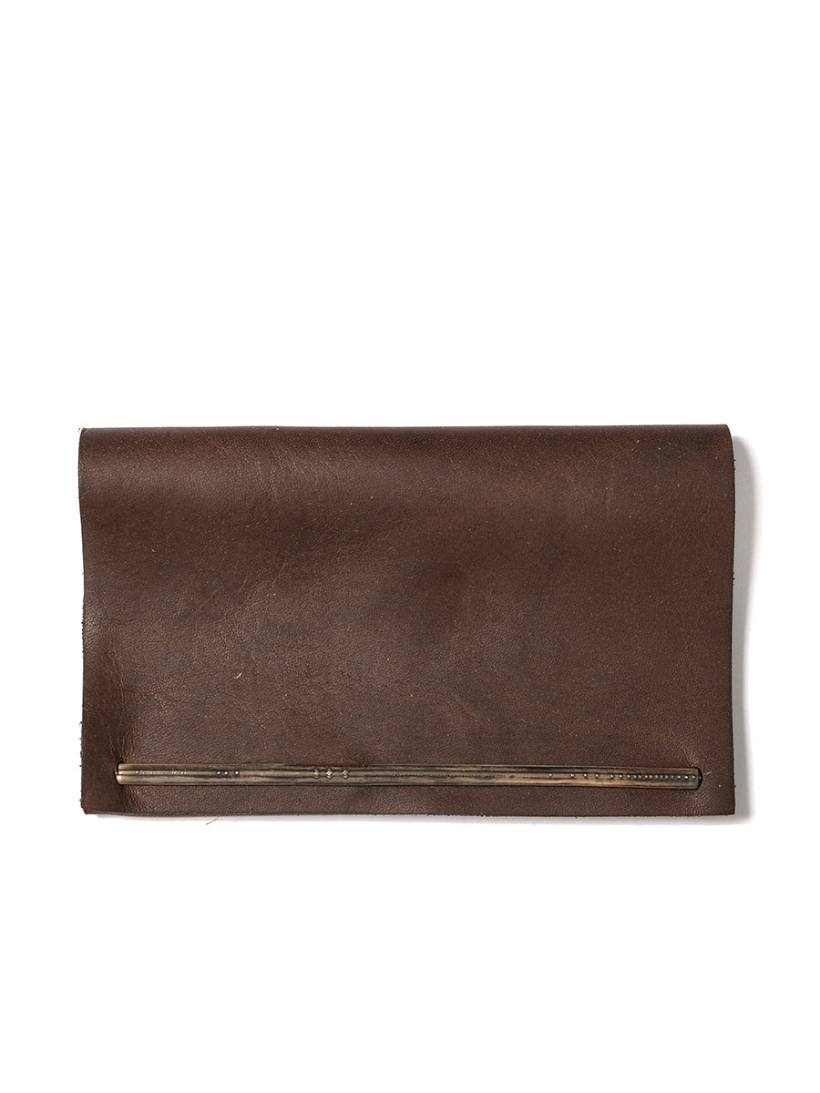 WERKSTATT:MUNCHEN Mini Leather Wallet with Silver Accents