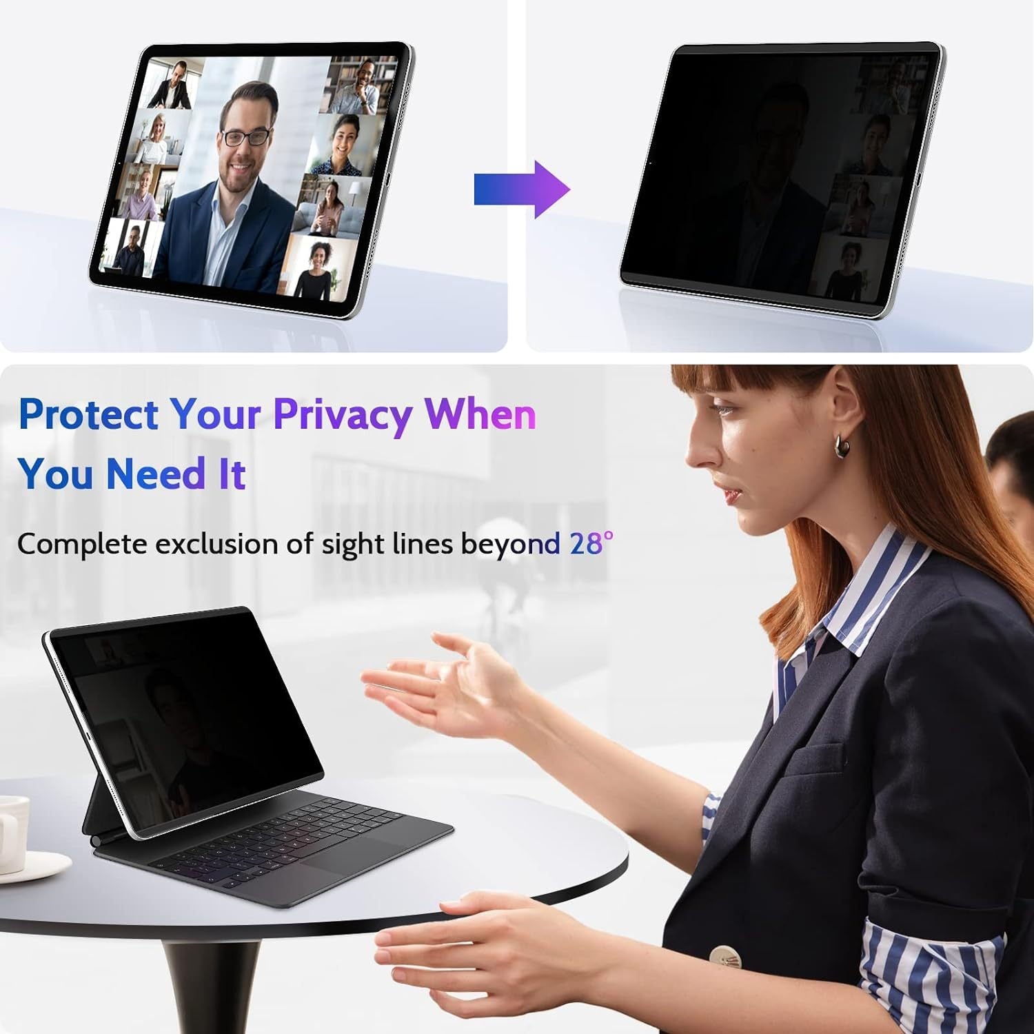 Minimalist And Creative Magnetic Suction Anti Peeping Film