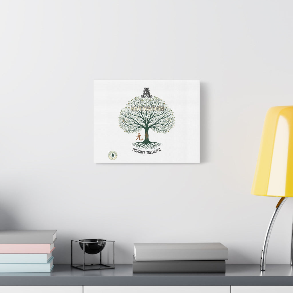 Handwritten Doodle Tree Canvas | Matte Stretched Wall Art