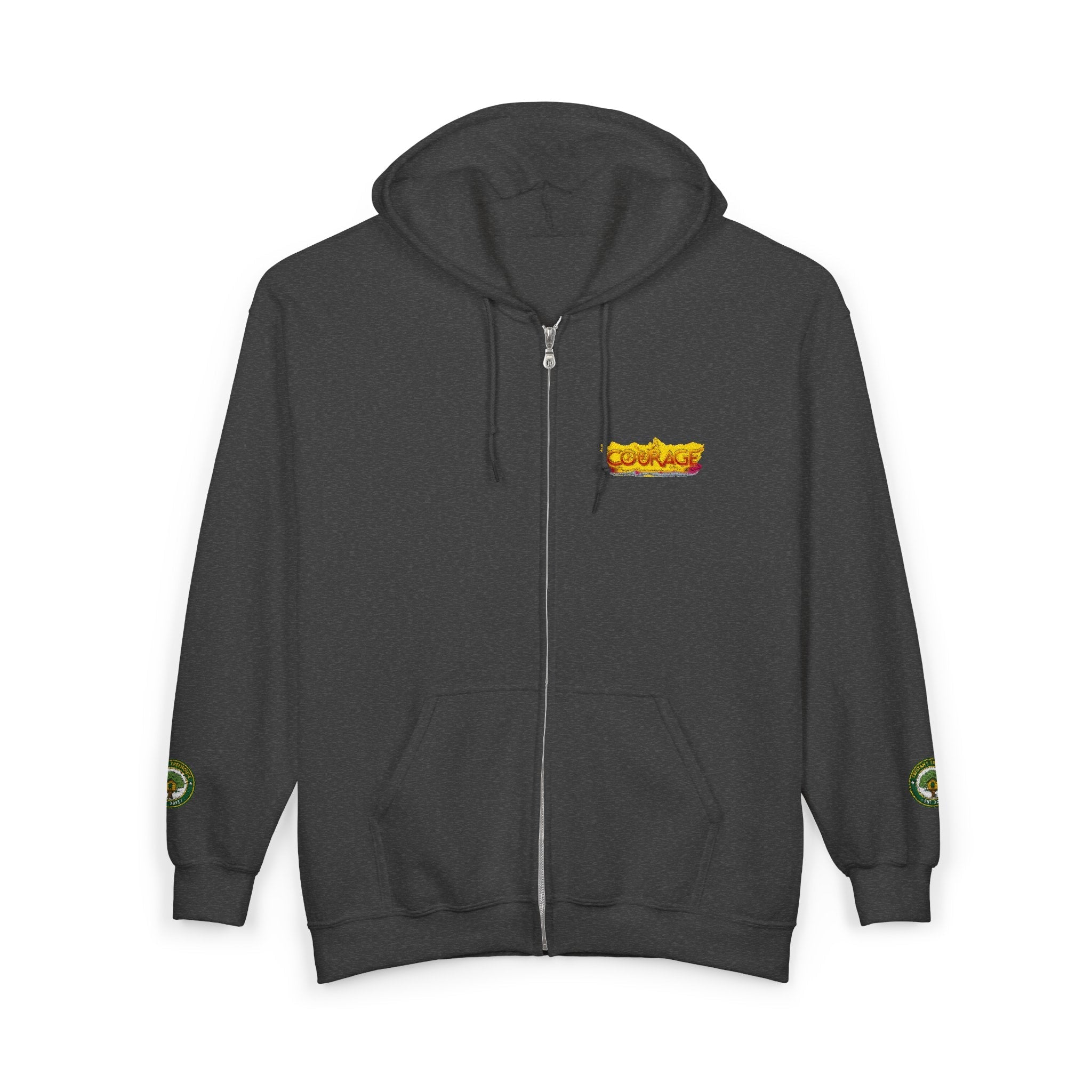 Courage Treehouse Zip Hoodie — “Courage is a universal language”