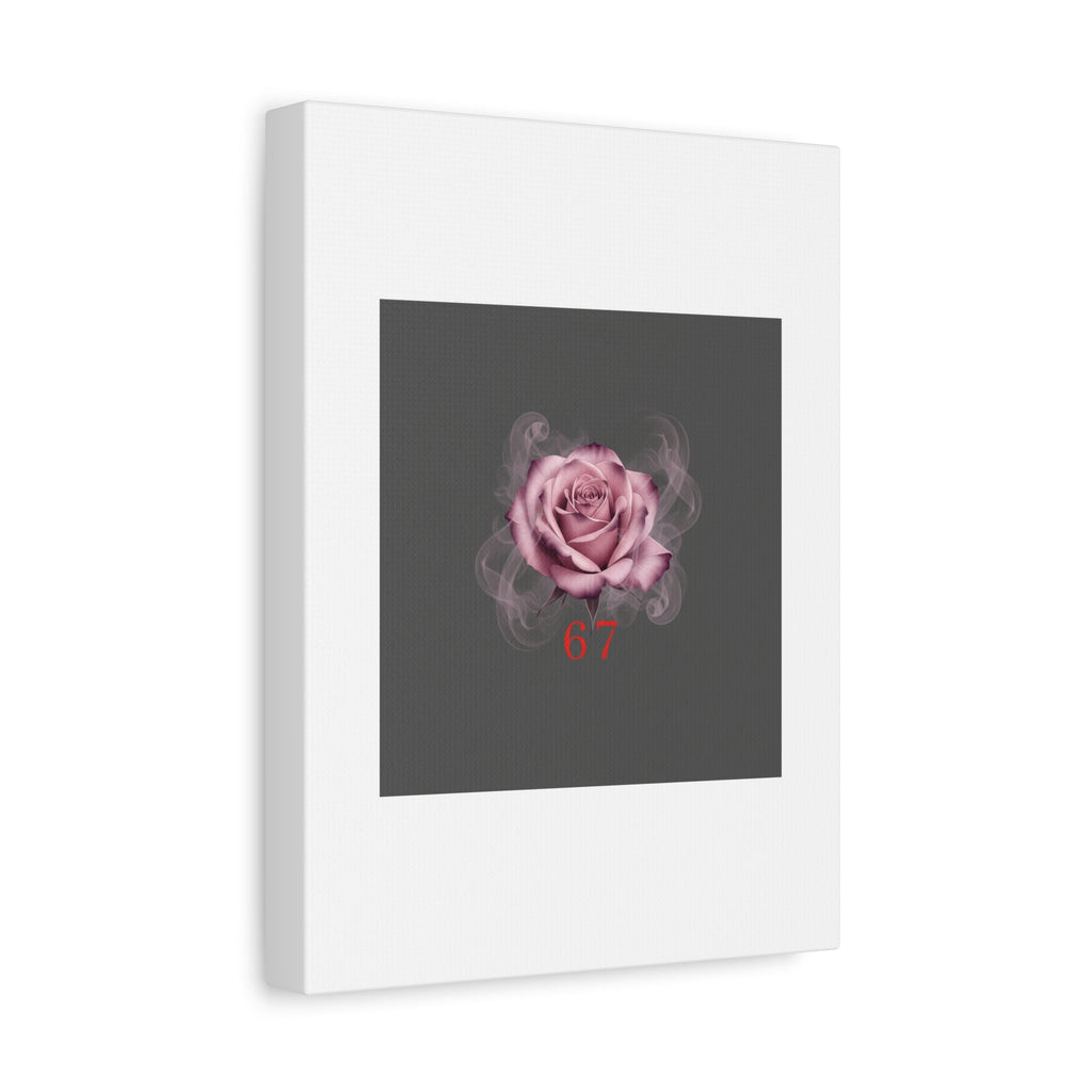 6 7 Valentine's Canvas | Viral Gothic Rose Wall Art | 6 7 Meaning Dark Romance