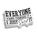Thinking It Hard Hat Decal