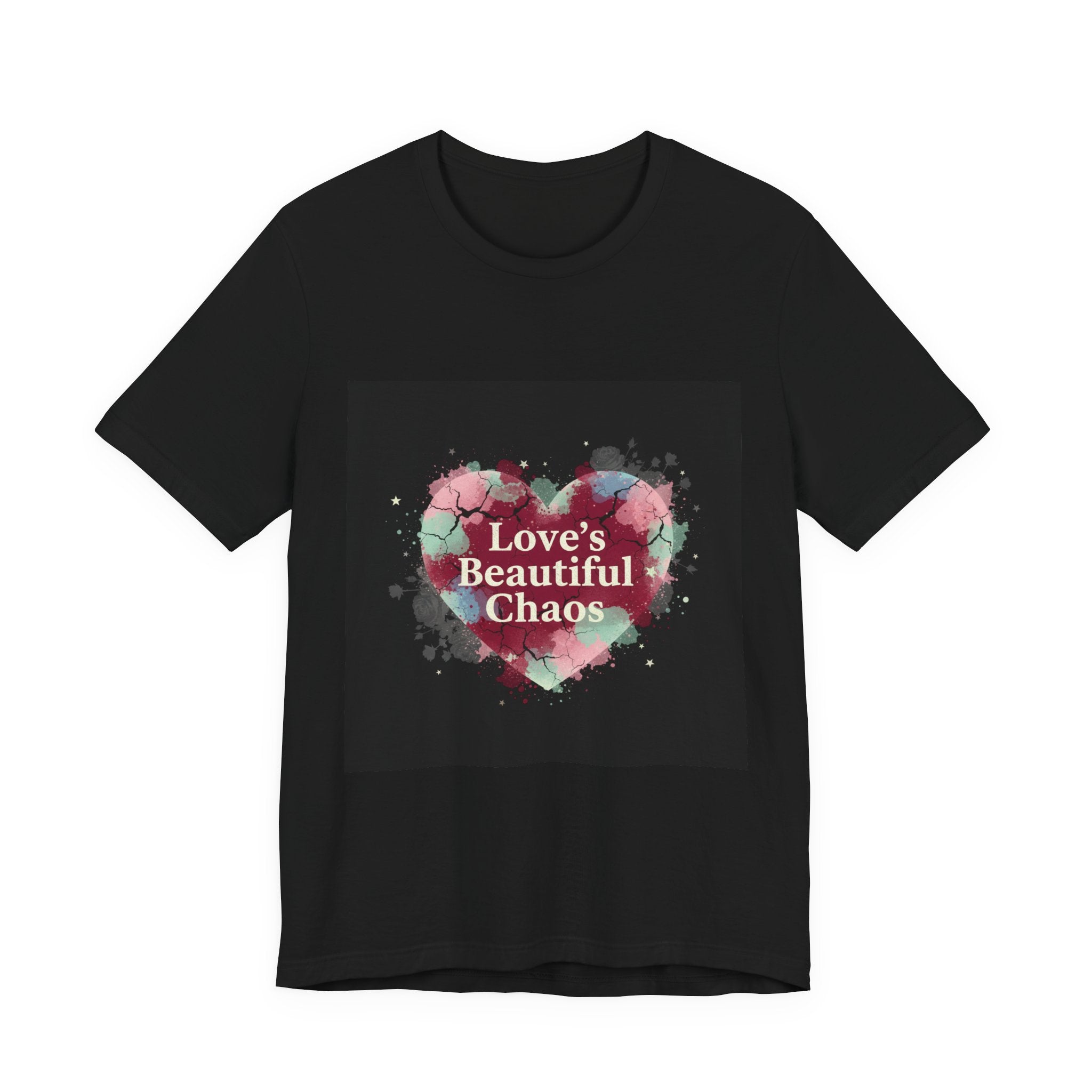 Love's Beautiful Chaos Tee | grunge heart shirt, distressed love tee
