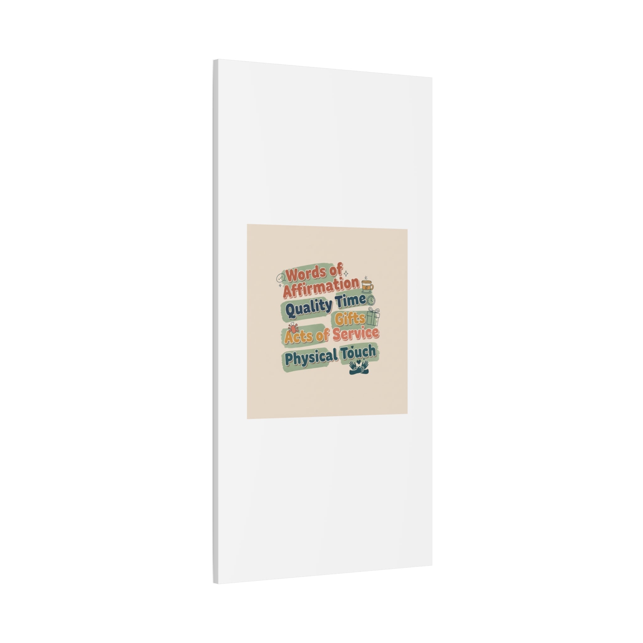 Love Languages List Matte Canvas Wall Art | love language meme, relationship humor
