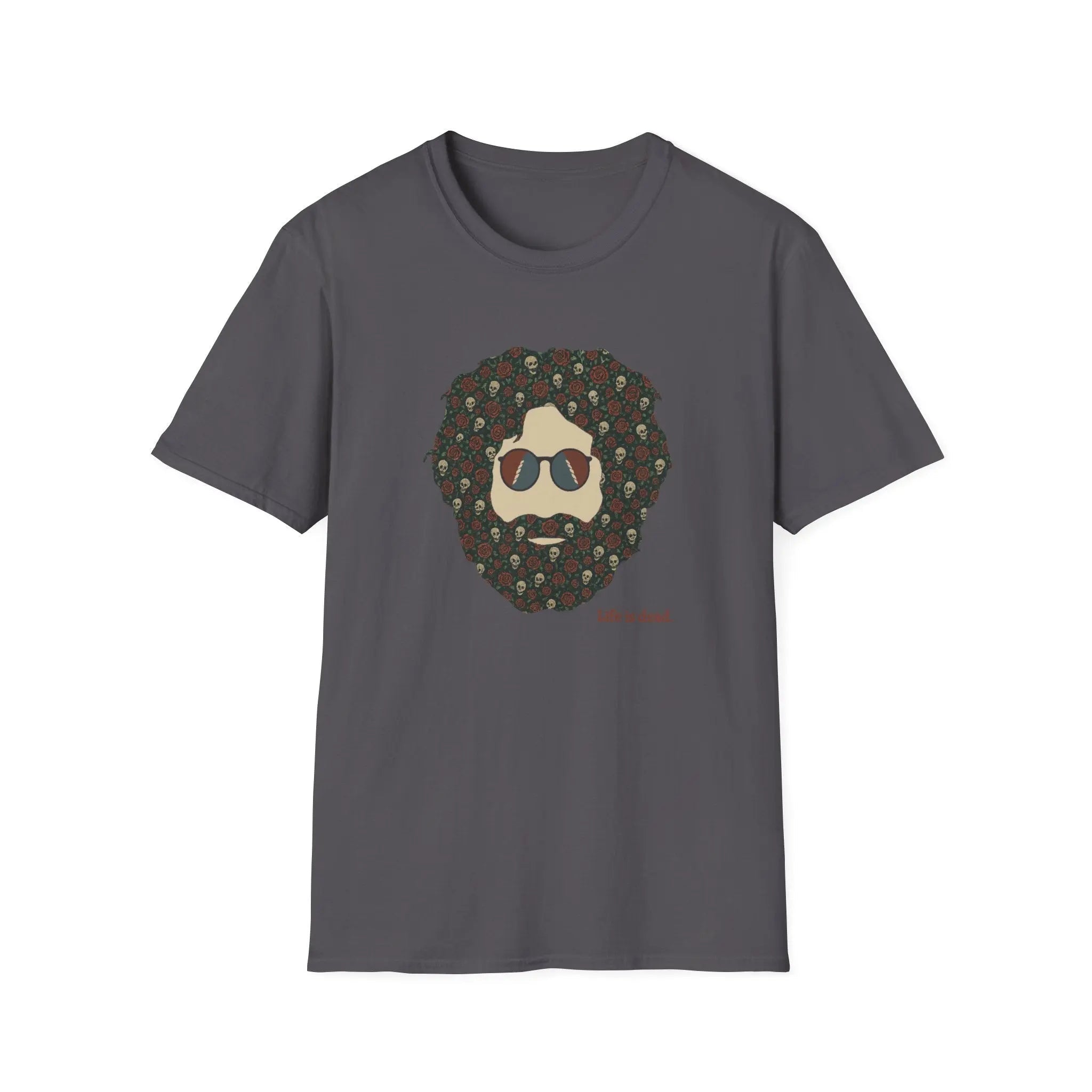 Skull & Roses Jerry Life is dead.® Grateful Dead T-Shirt