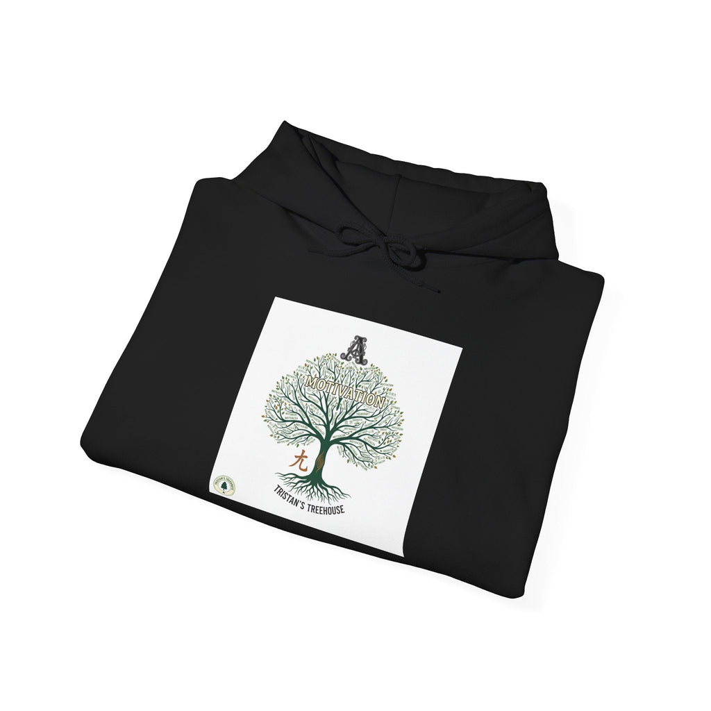 Handwritten Tree Doodle Hoodie | sketch aesthetic, handwritten message apparel