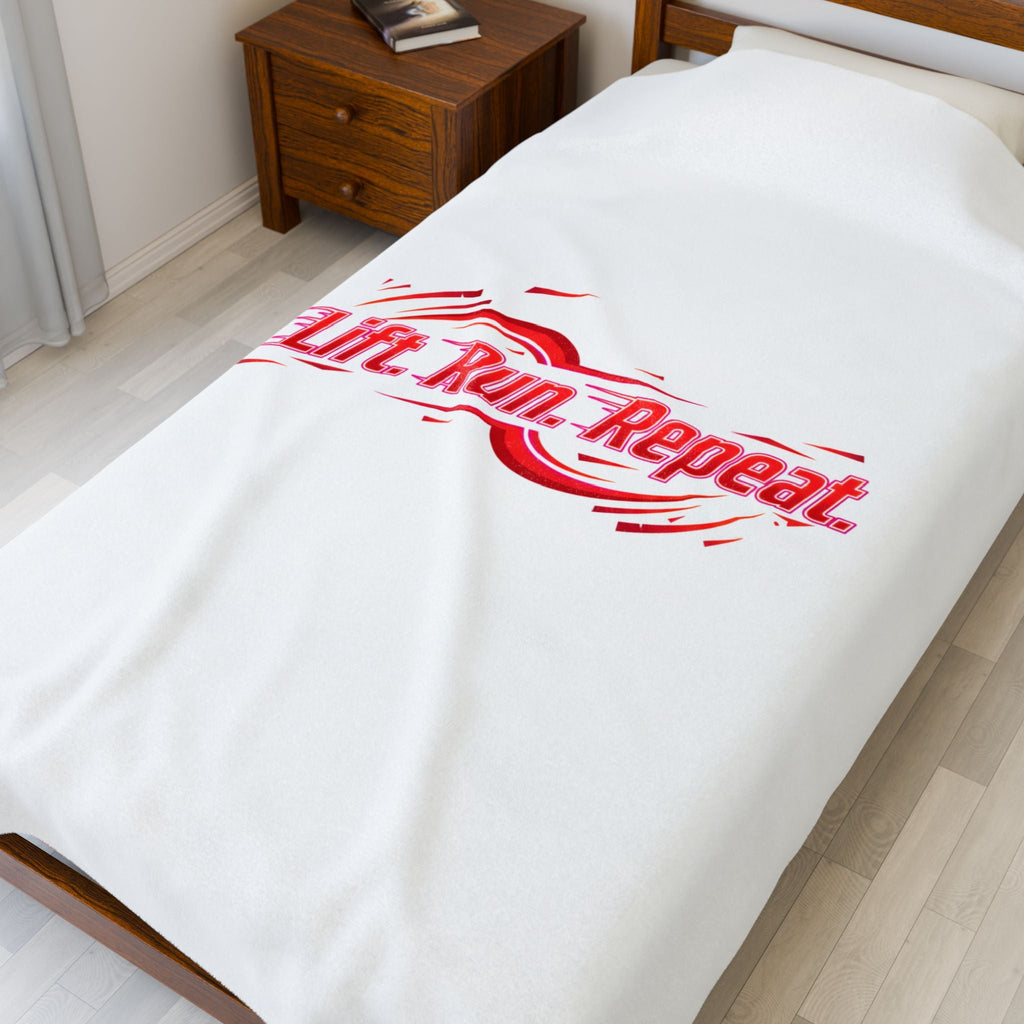 Lift Run Repeat Blanket | Fitness Motivation, Active Lifestyle Throw