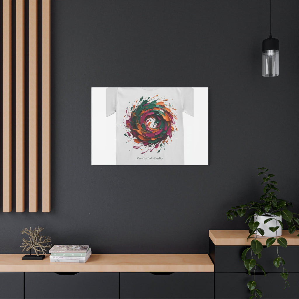 Painterly Abstract Floral Swirl Canvas | Matte Stretched Canvas