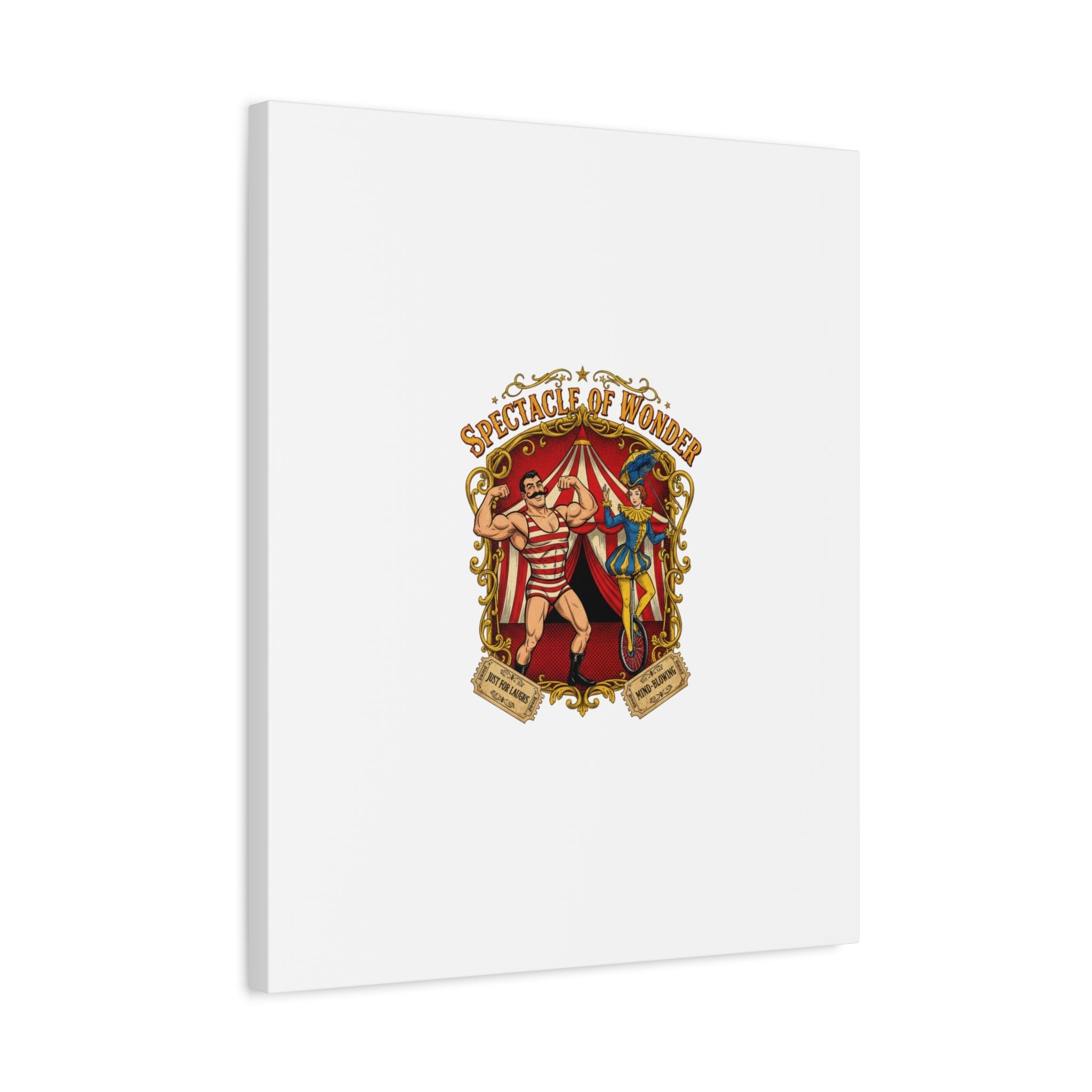 Spectacle of Wonder Circus Art Print, Canvas | Vintage Carnival Design