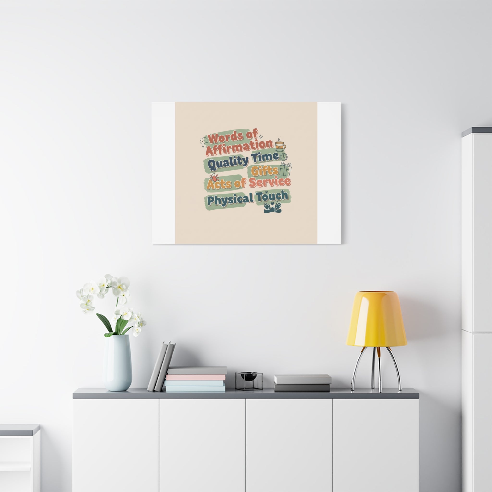 Love Languages List Matte Canvas Wall Art | love language meme, relationship humor