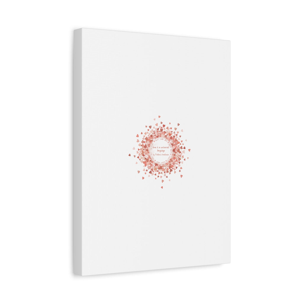 Tiny Heart Confetti Canvas | Matte Stretched Wall Art