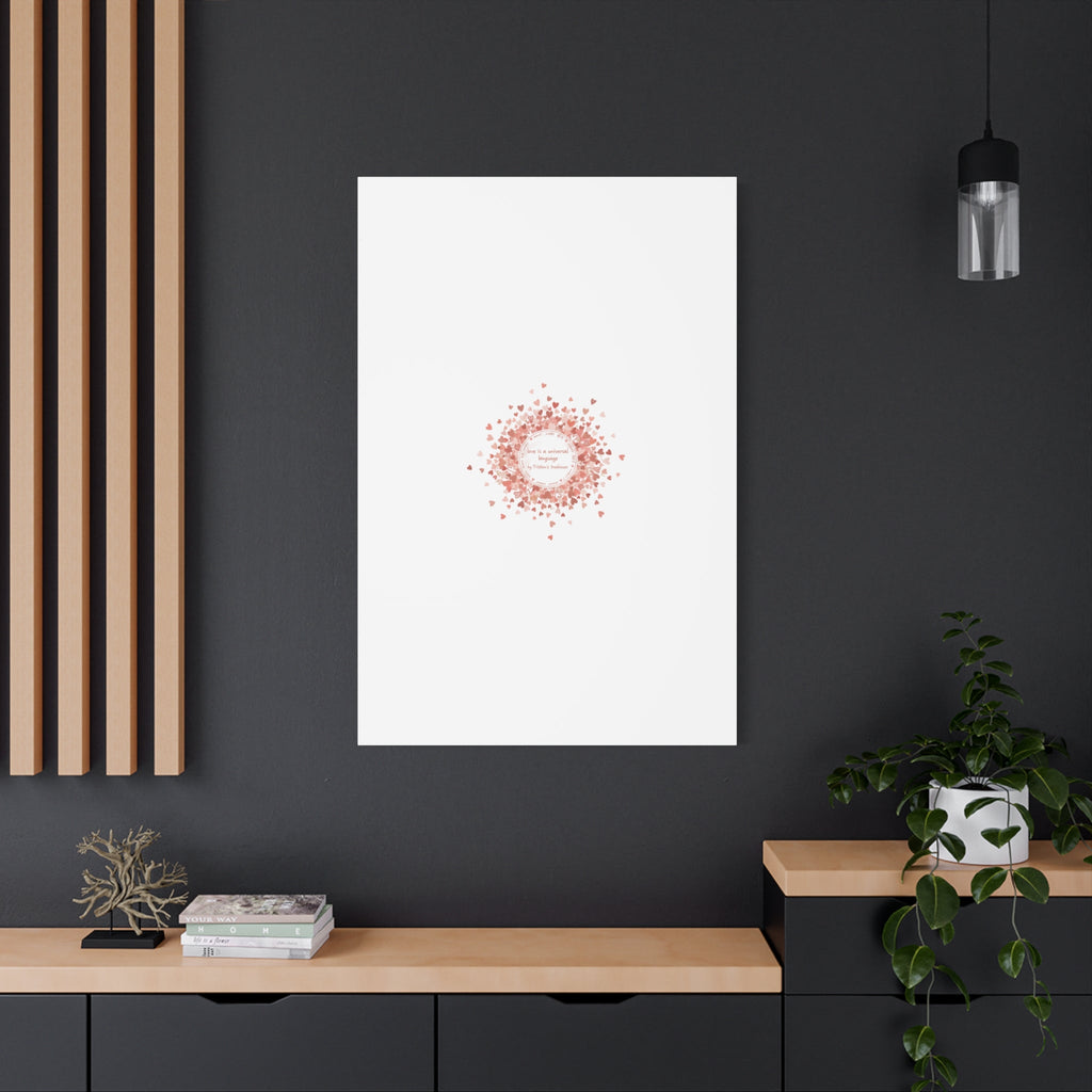 Tiny Heart Confetti Canvas | Matte Stretched Wall Art