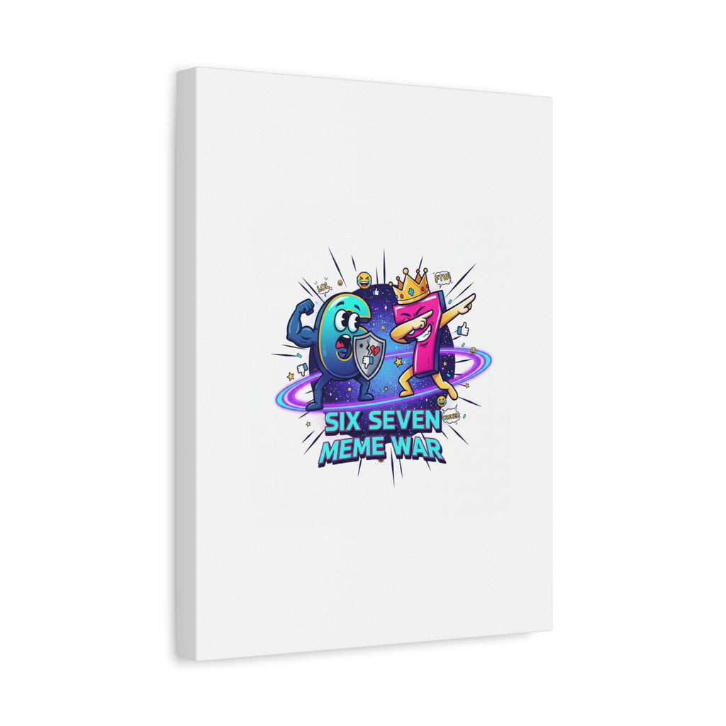 Six Seven Meme War Canvas | Legendary Internet Battle Art, Viral Culture Wall Decor