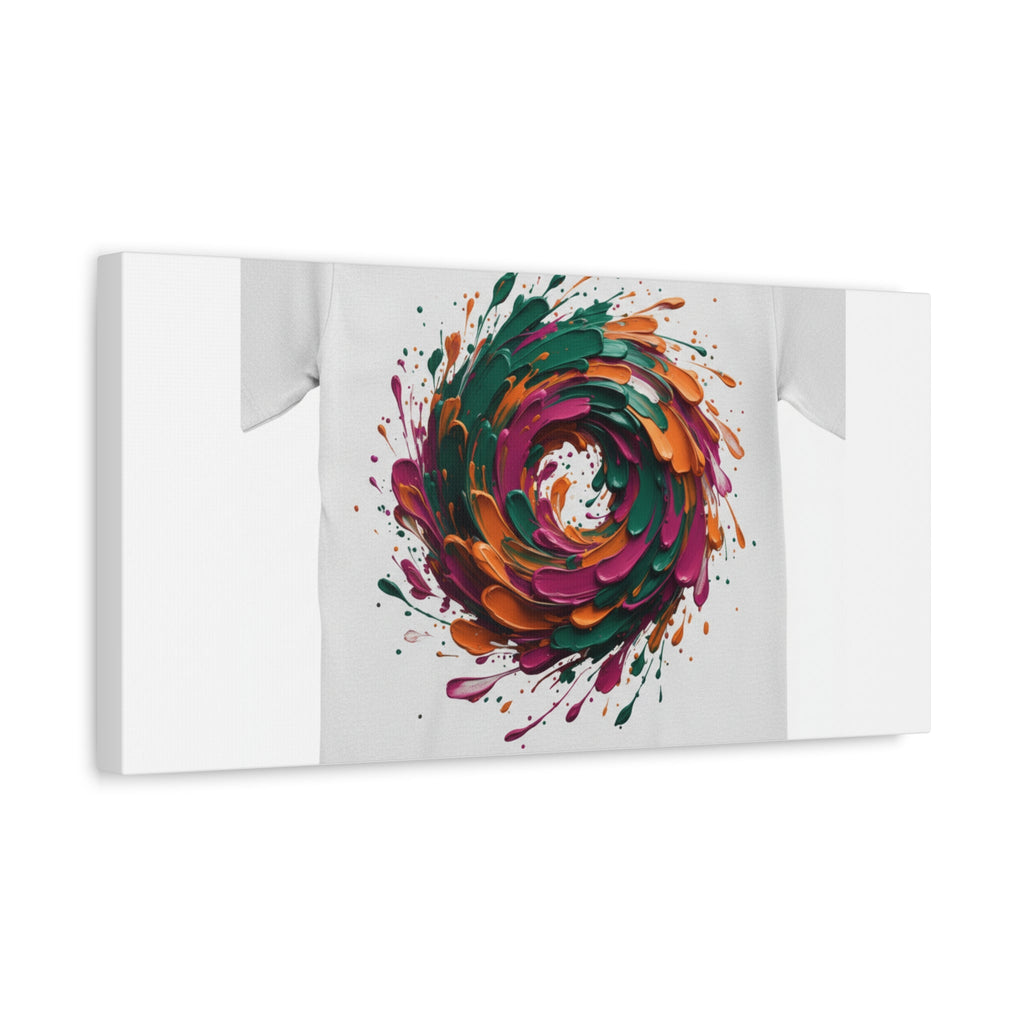 Painterly Abstract Floral Swirl Canvas | Matte Stretched Canvas