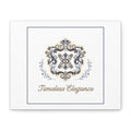 Ornate Brooch Emblem Canvas | Vintage Formalwear Accents, Baroque Print