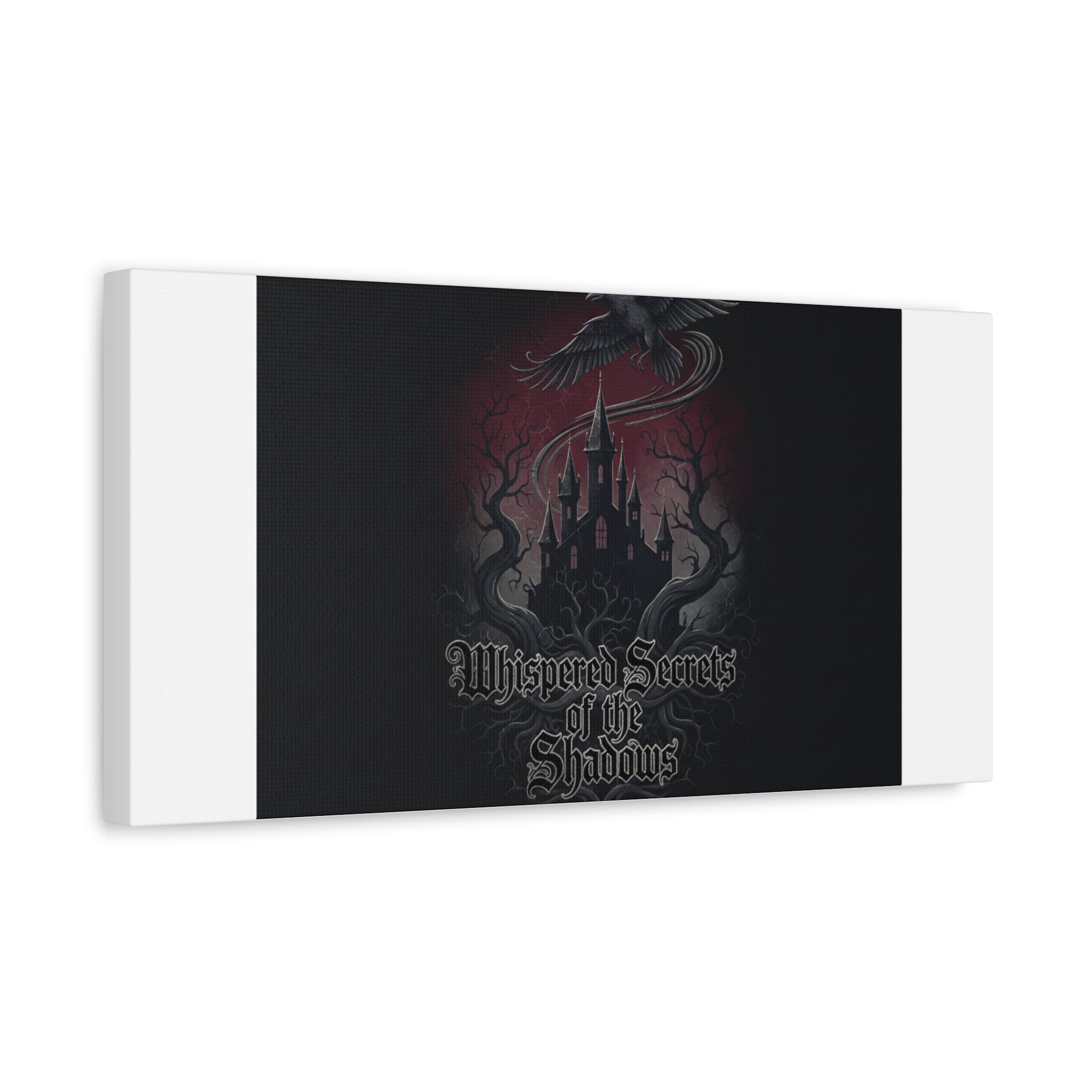 Whispered Secrets of the Shadows Castle Wall Art, Matte Canvas | Gothic Medieval Decor