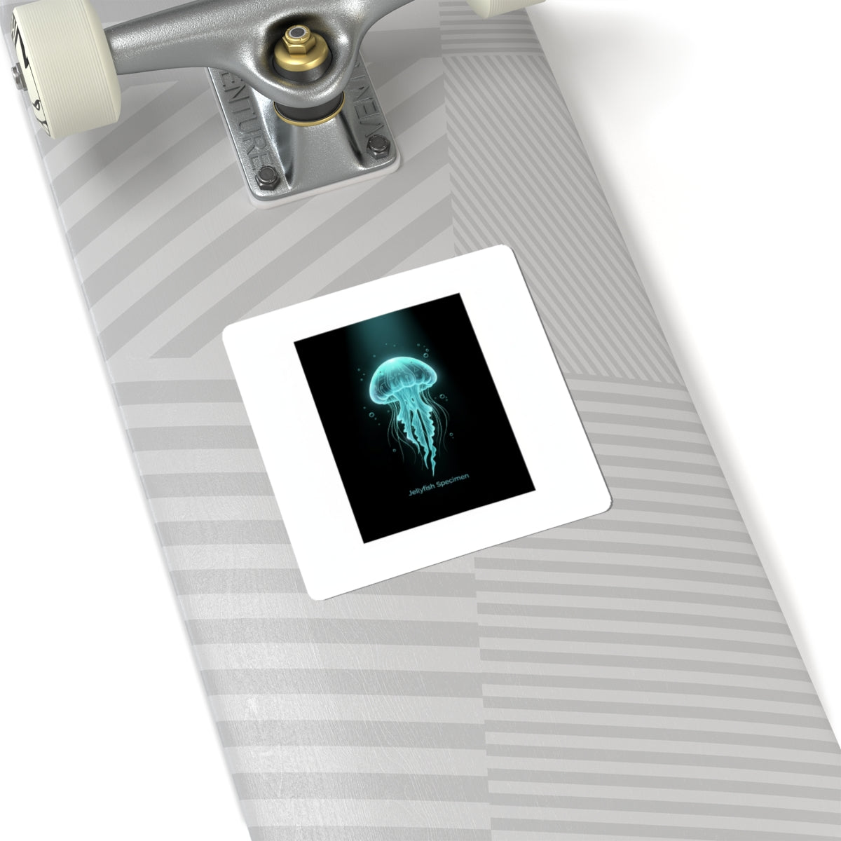 Bioluminescent Jellyfish Sticker | Neon Deep Sea Aesthetic, Glow Blob Design