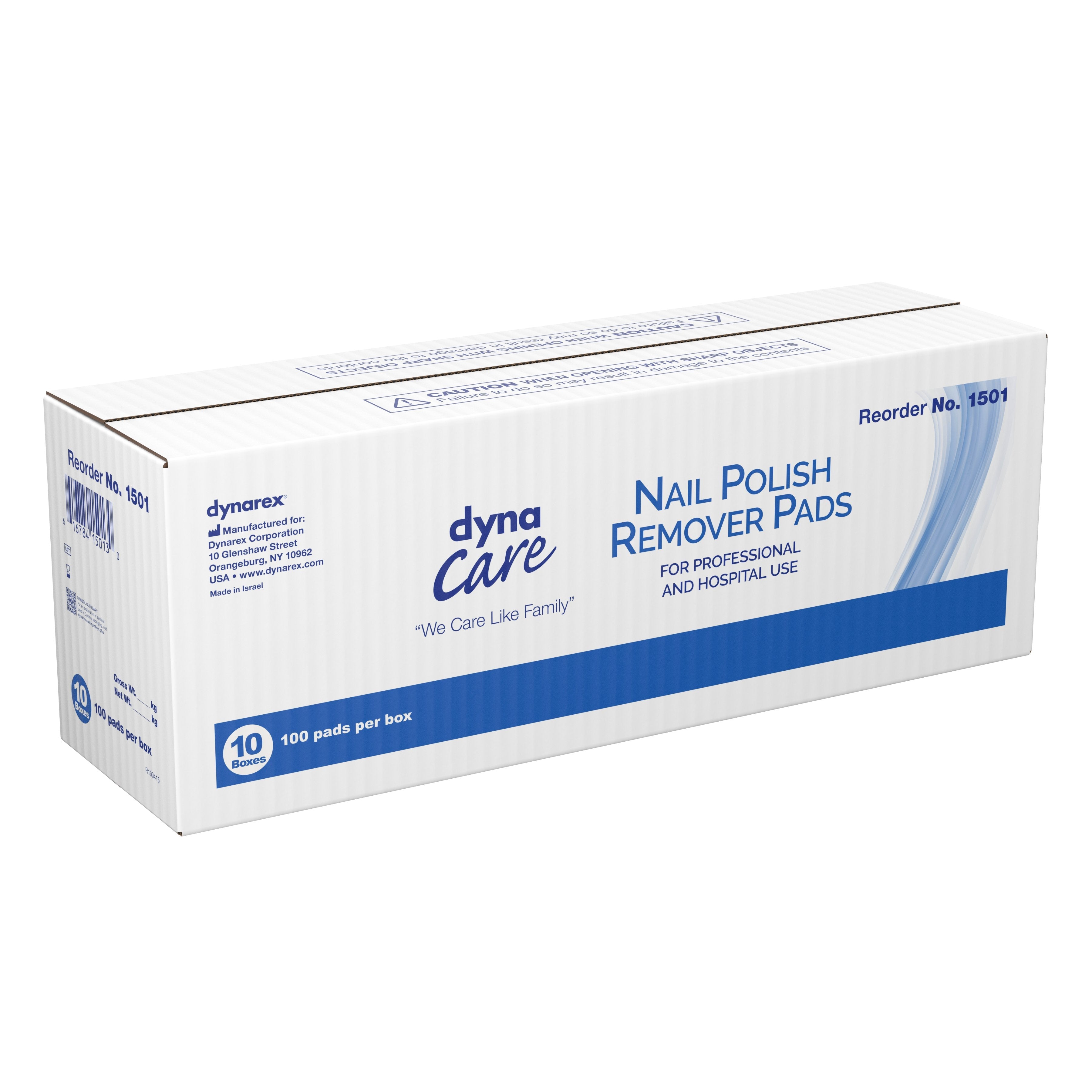 dynarex® Nail Polish Remover Pads 1501