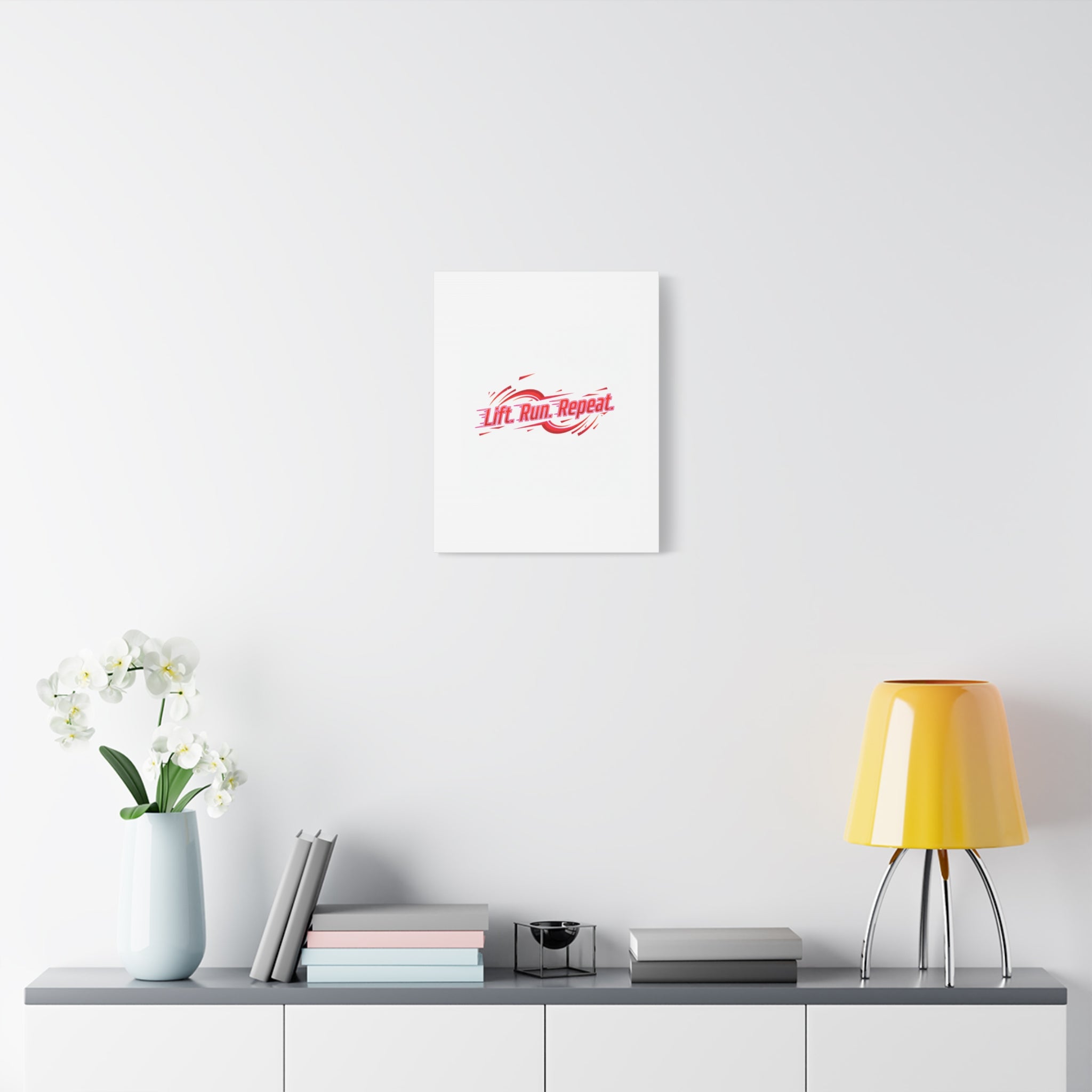 Lift Run Repeat Canvas | Fitness Wall Art, Gym Motivation
