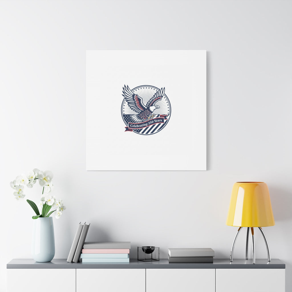 250th Anniversary Eagle Emblem Canvas | Semiquincentennial Americana