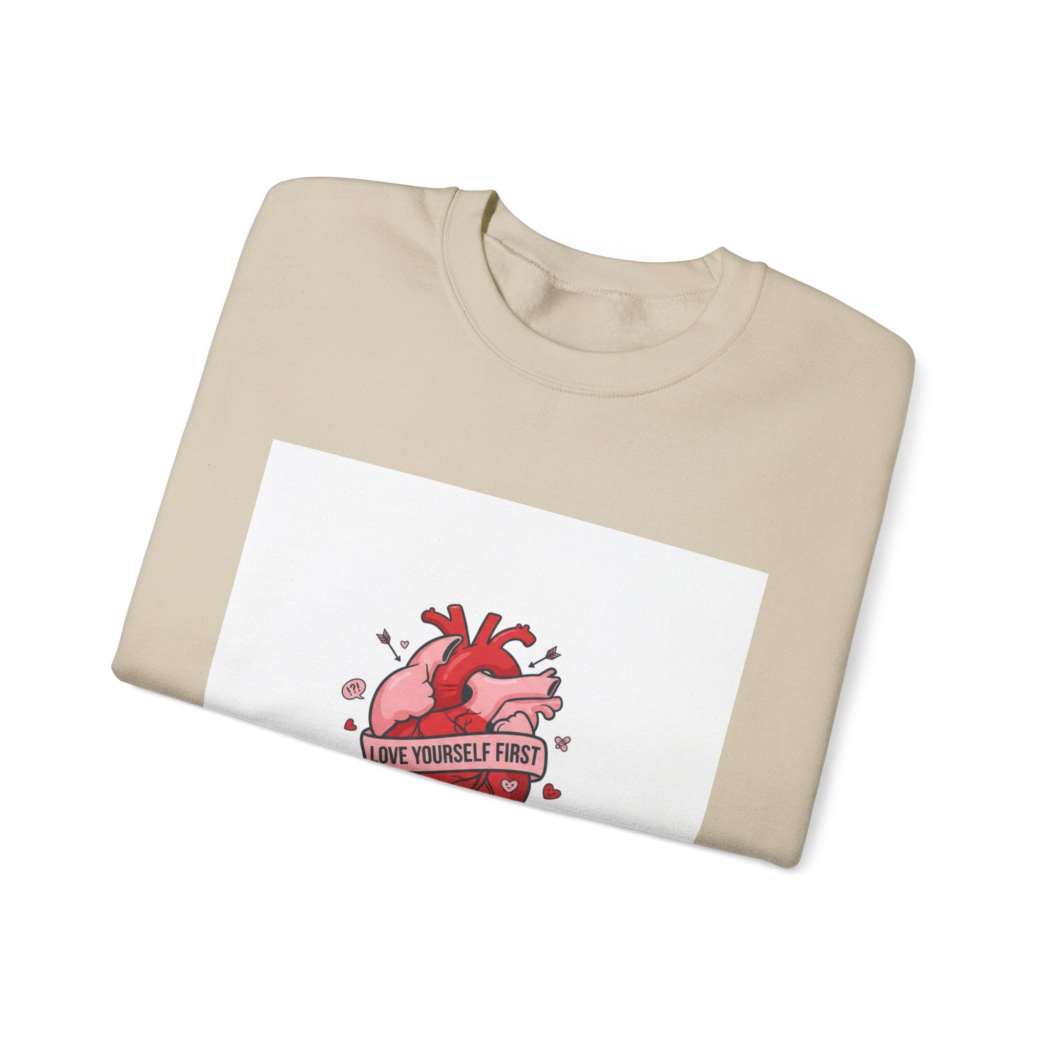 Anatomic Heart Patch Crewneck Sweatshirt | anti love graphic, punk Valentine
