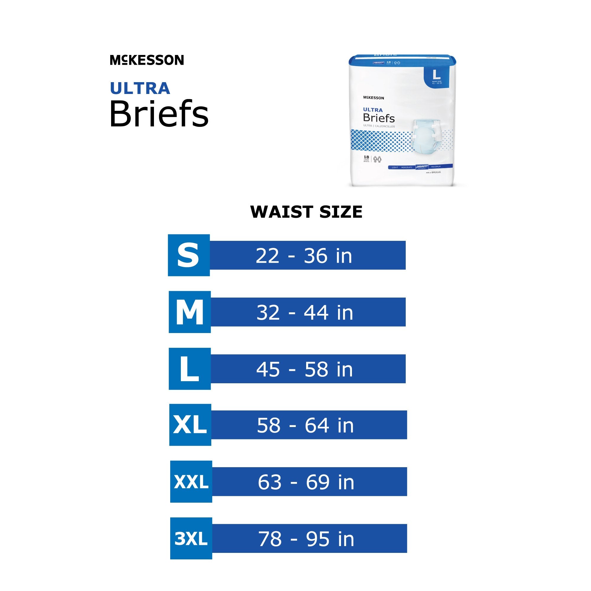 McKesson Ultra Heavy Absorbency Incontinence Brief, Small BRULSM