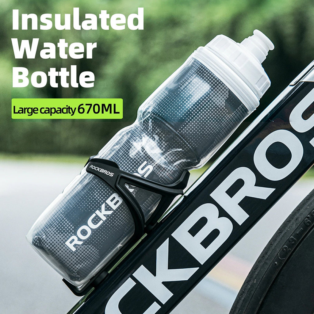 ROCKBROS 24OZ Insulated Bike Water Bottle