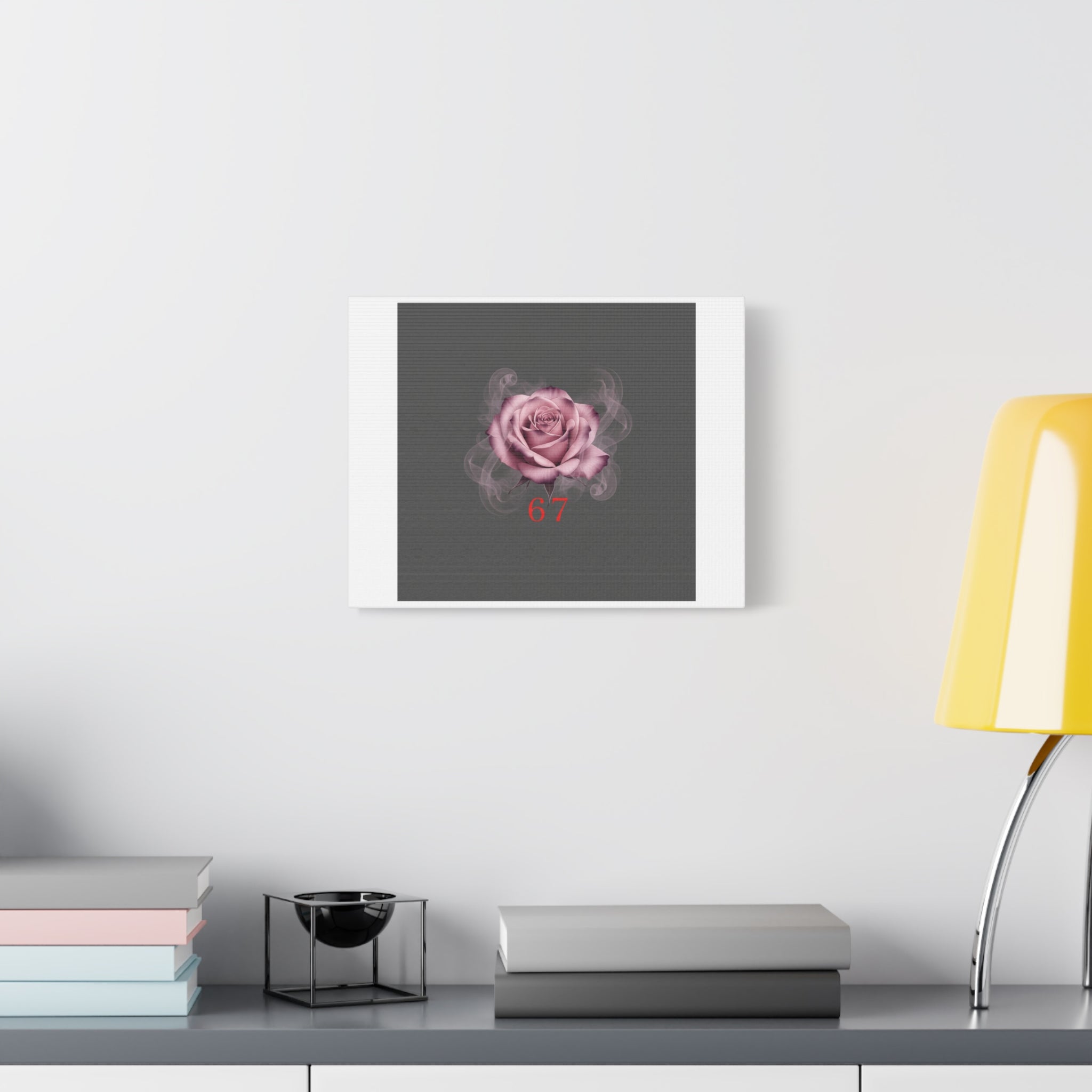 6 7 Valentine's Canvas | Viral Gothic Rose Wall Art | 6 7 Meaning Dark Romance