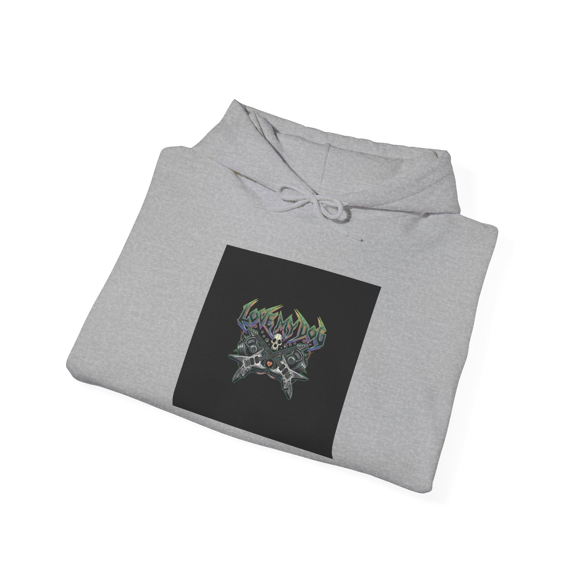 LOUD Self-Care, Metal Font Hoodie | gothic wellness quote, edgy self-care merch