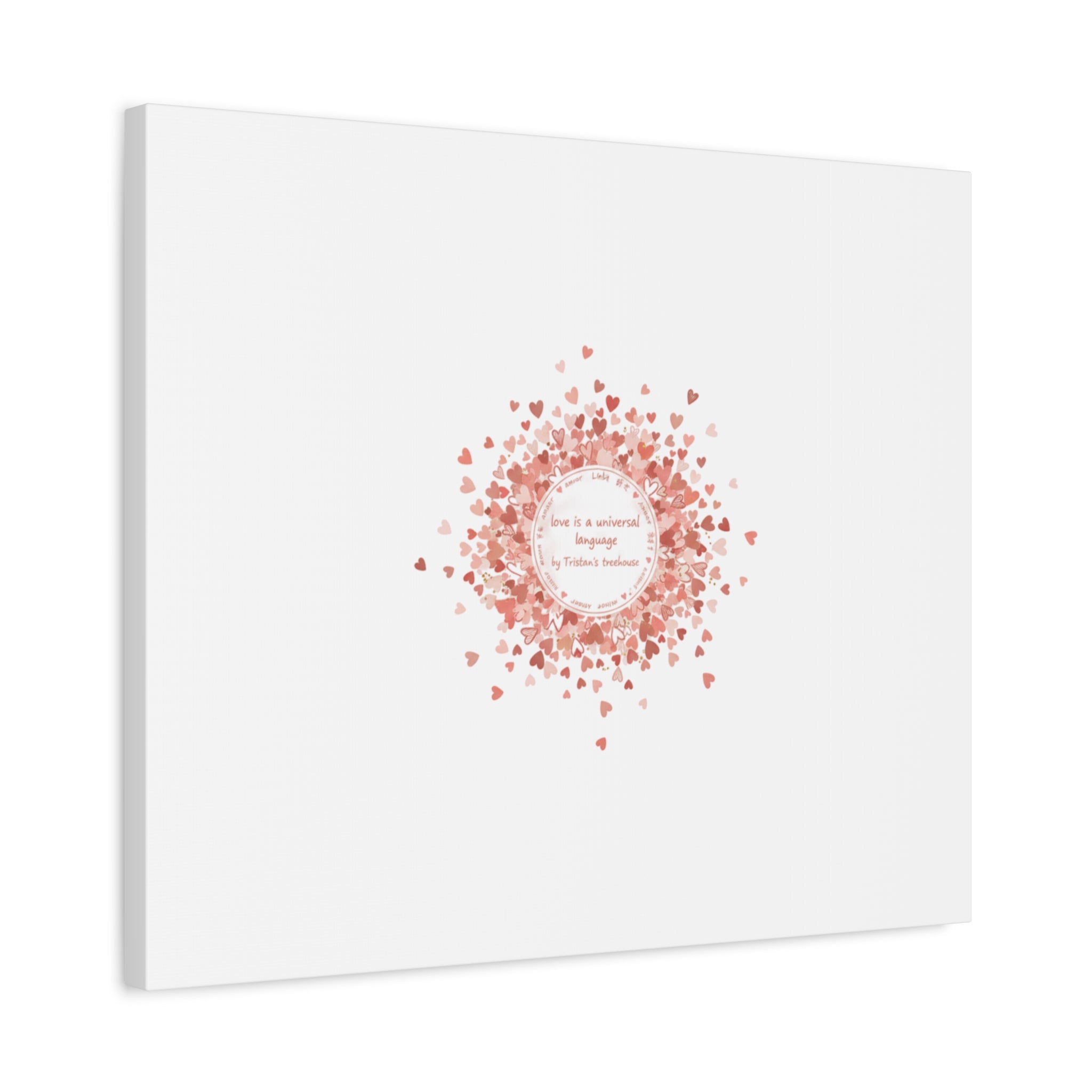Tiny Heart Confetti Canvas | Matte Stretched Wall Art