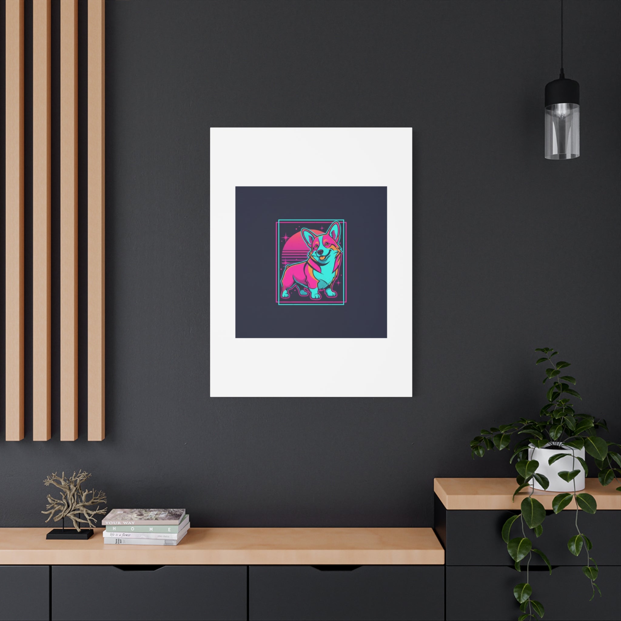 Platonic Love Corgi Canvas | Friendship Valentine, Galentine’s Wall Art