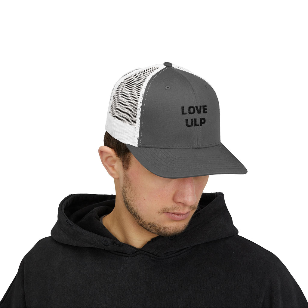 Love ULP Trucker Cap - Vintage Grey Mesh Snapback Hat